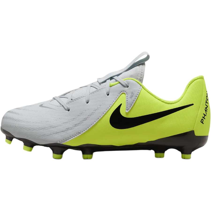 Nike Nike Jr. Phantom GX 2 Academy Slip Resistant Abrasion Resistant Low top Kids' Soccer Shoes Silver Yellow Kids'