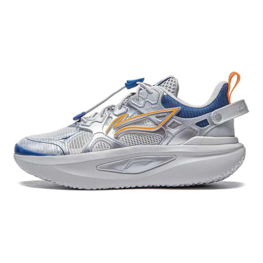 Li-Ning YOUNG Li Ning YOUNG Xingji Low top Casual Shoes Silver Blue Yellow Unisex