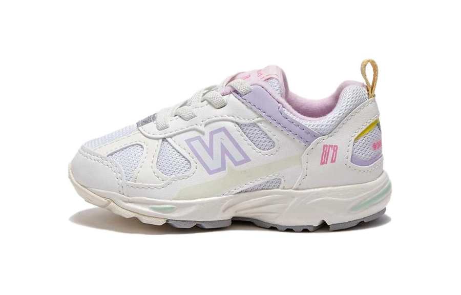 New Balance Baby New Balance NB 878 Abrasion Resistant Breathable Low top Toddler Shoes Beige Gray
