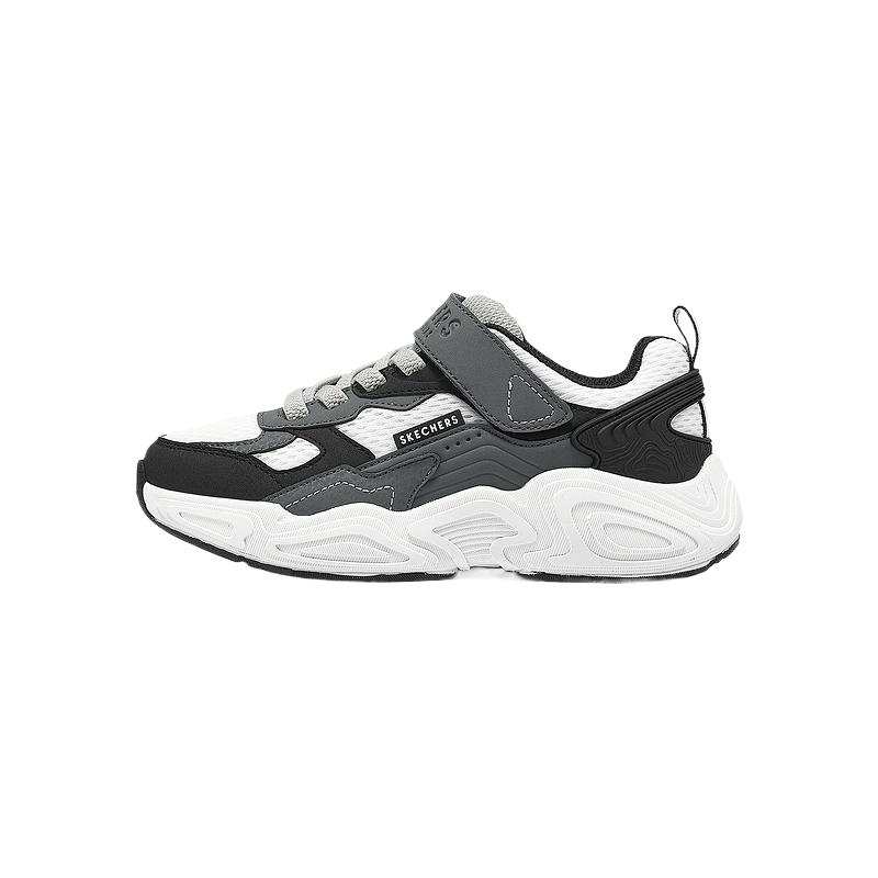Skechers Kids Comfortable Slip Resistant Cushioning Abrasion Resistant Low top Casual Shoes Gray Black Kids'
