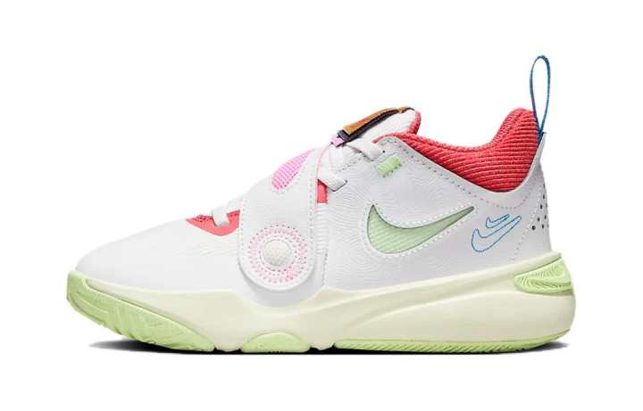 Nike Nike Team Hustle D11 PS 'Summit White Barely Volt'