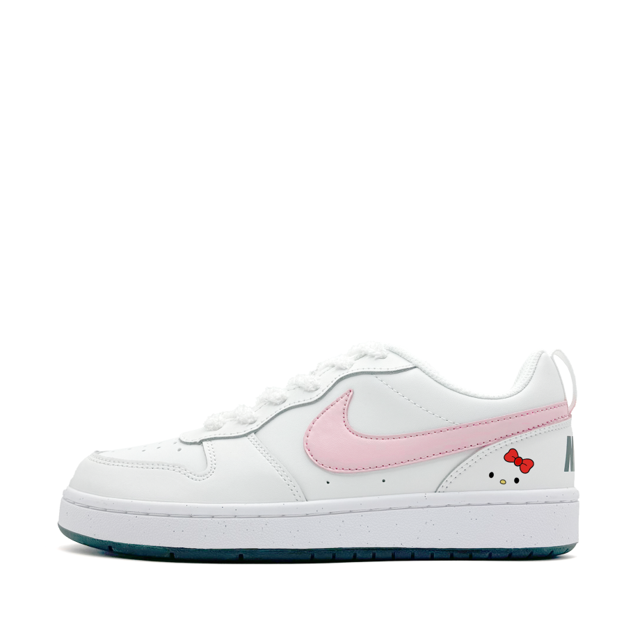 Nike Nike Court Borough Abrasion Resistant Low top Kids' Skateboarding Shoes Pink Teenagers