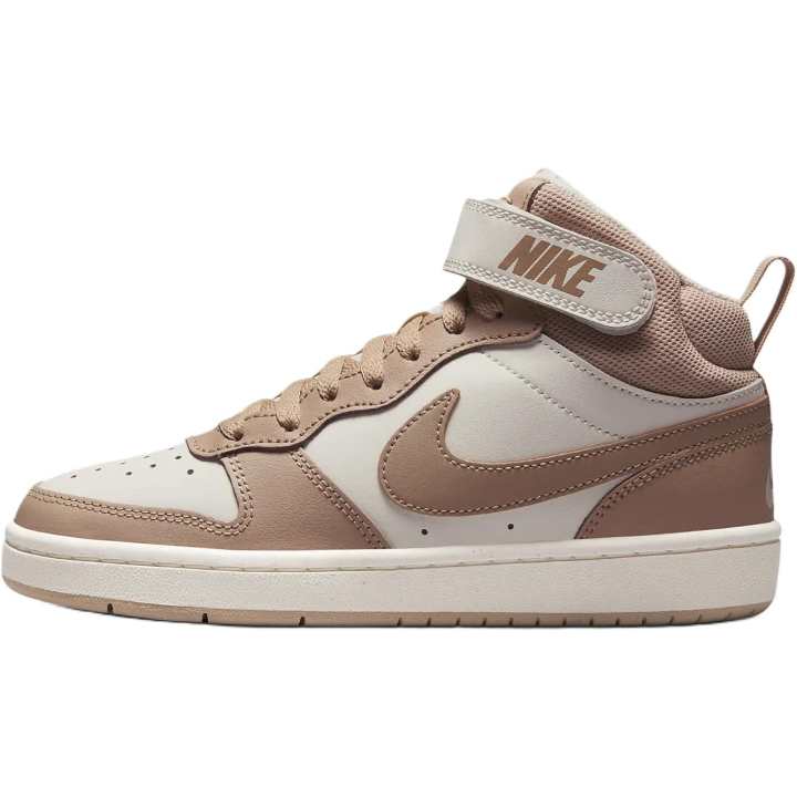 Nike Nike Court Borough Mid top Skateboard Shoes White Umber Unisex