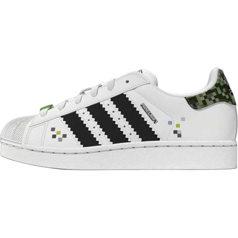 Adidas Originals SUPERSTAR Comfortable Abrasion Resistant Low top Kids' Skateboarding Shoes Cloud White/Core Black