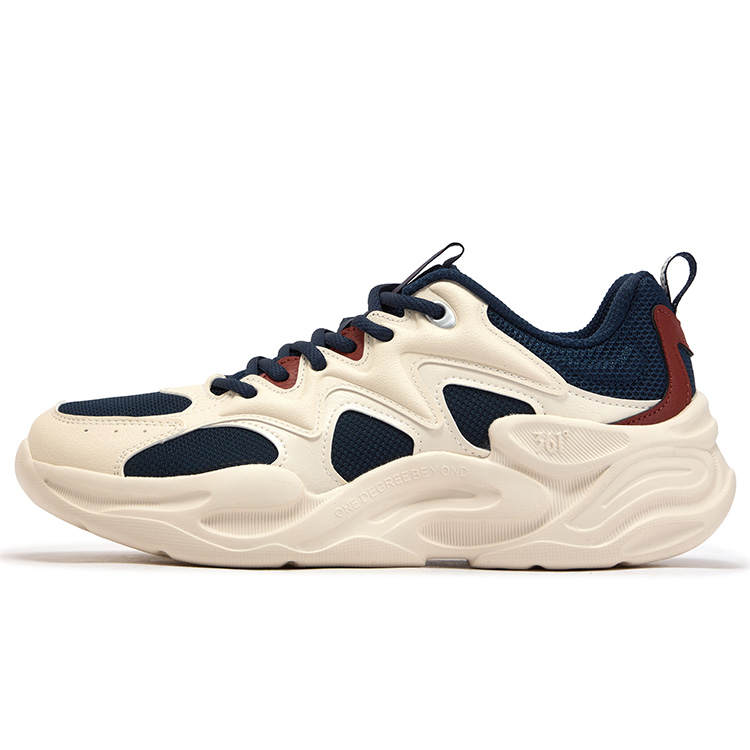 361° Abrasion Resistant Breathable Low top Casual Running Shoes Men's White Blue Red