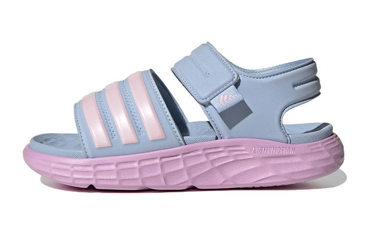 Adidas Adidas Duramo Sandals Slides Comfortable Slip Resistant Abrasion Resistant Children's Sandals Blue Pink Kids'