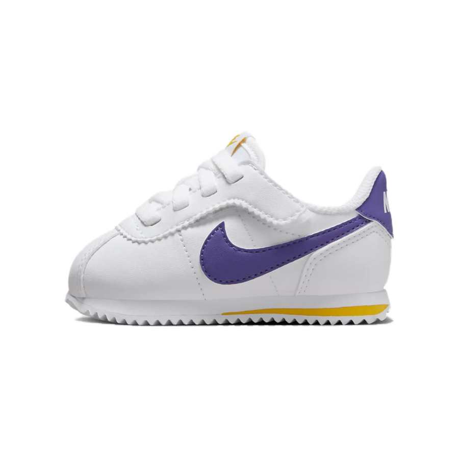 Nike Nike Cortez Slip Resistant Lightweight Non slip Lightweight Low top Toddler Shoes White Blue Infant And Toddler