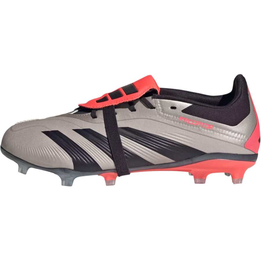 Adidas Adidas PREDATOR ELITE Slip Resistant Abrasion Resistant Low top Kids' Soccer Shoes Black Gold Kids'