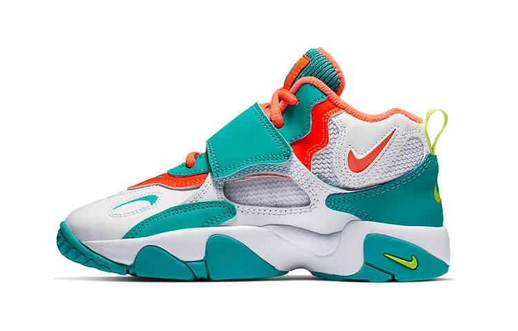 Nike Nike Speed Turf Mid top Children's Basketball Shoes Lake Green Children Aged 3 7 Years Old