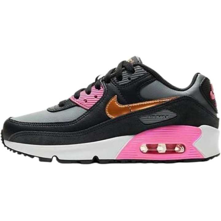 Nike Nike Air Max 90 Abrasion Resistant Low top Casual Shoes Black Gray Unisex