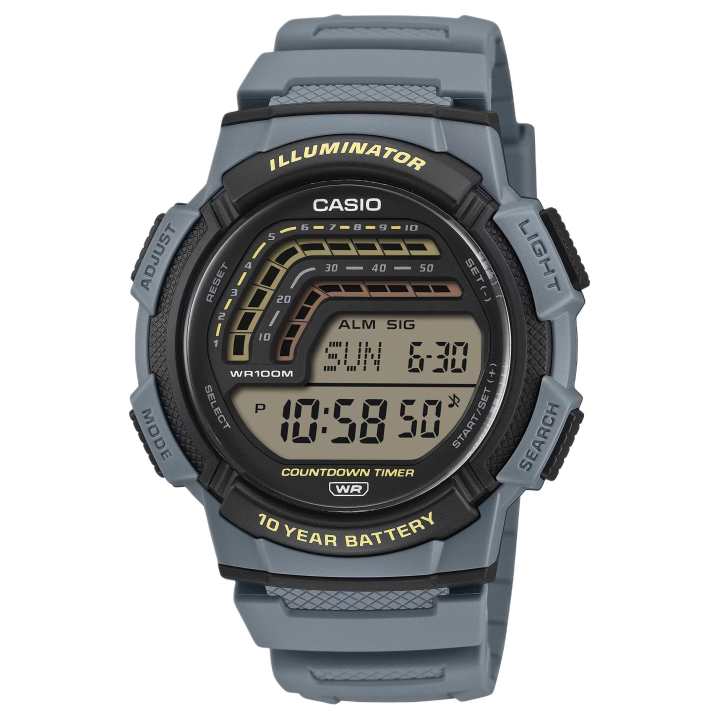 CASIO CASIO STANDARD Quartz Movement Resin Strap Watch Men's Watches Gray Dial