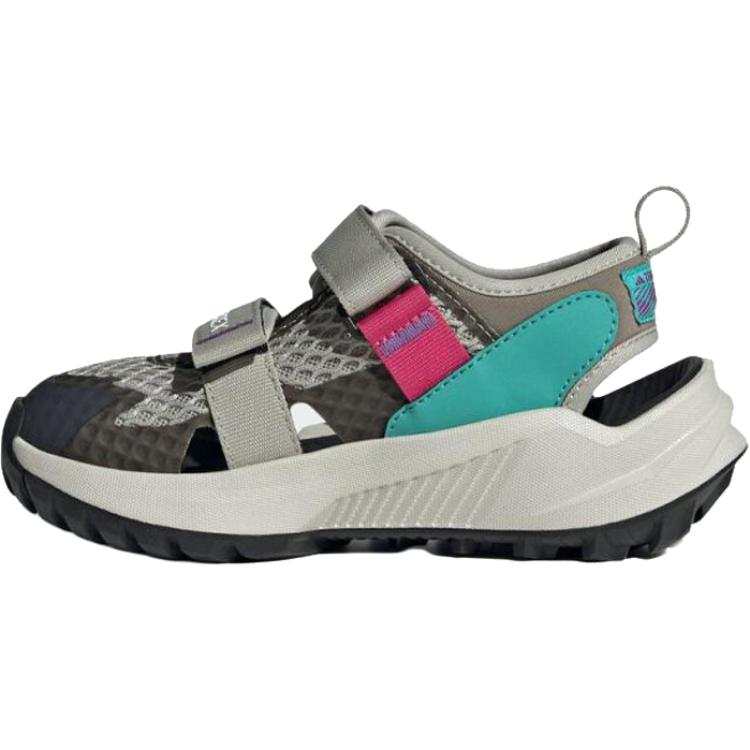 Adidas Adidas Terrex Hydroterra Synthetic Leather, Textile Slip Resistant Abrasion Resistant Low top Sandal Gray Kids'
