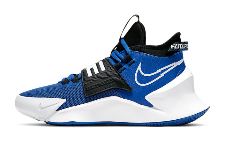 Nike Nike Future Court 3 Mid top Basketball Shoes Black White Blue Unisex