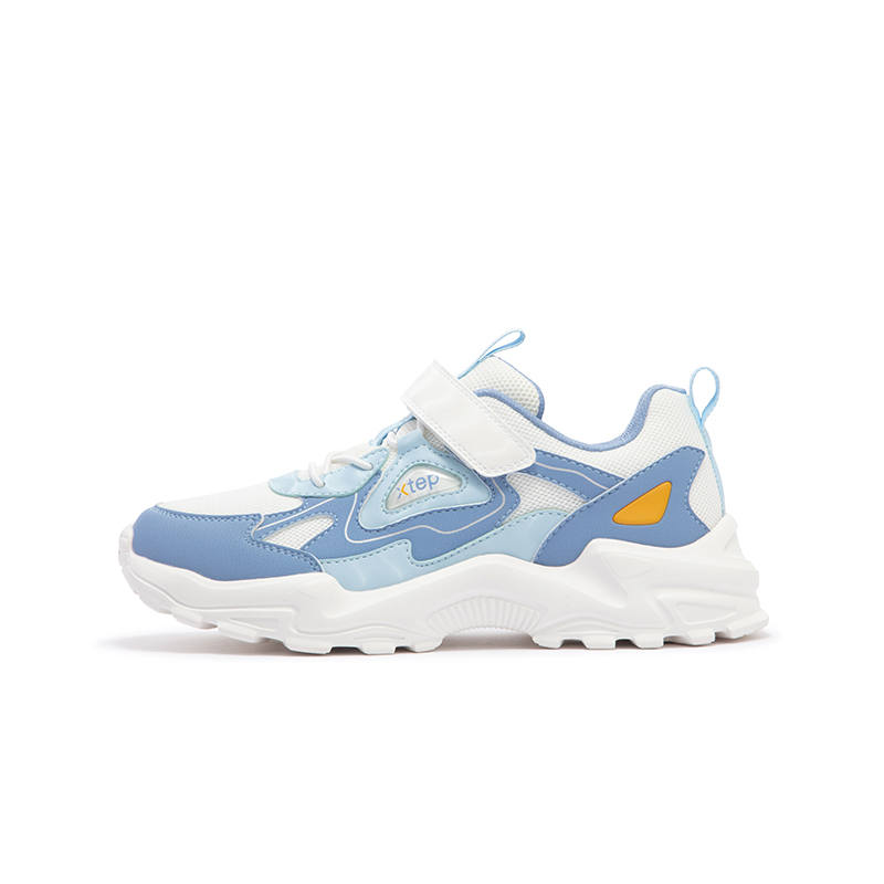 XTEP XTEP Fabric Comfortable Low top Running Shoes White Blue Unisex