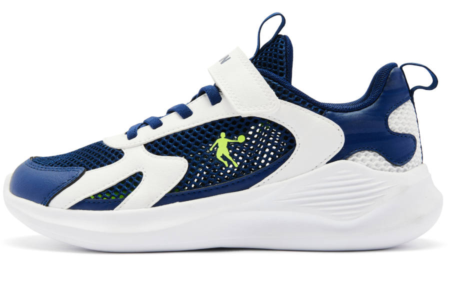 QIAODAN Low top Running Shoes Velvet Blue White Unisex
