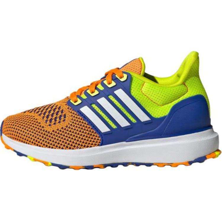 Adidas Adidas UBOUNCE DNA Comfortable Slip Resistant Abrasion Resistant Low top Kids Lifestyle Shoes Orange White Kids'