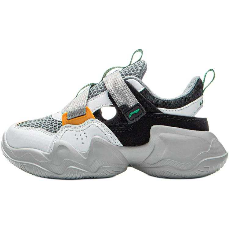 Li-Ning YOUNG Li Ning YOUNG Sportlife Slip Resistant Abrasion Resistant Low top Children's Sandals Gray Children Aged 3 7 Years Old