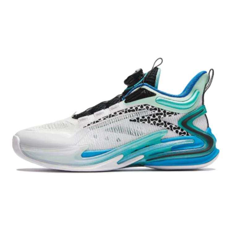 Antakids Whirlwind 2.0 Textile, Synthetic Leather Low top Basketball Shoes White Black Teenagers