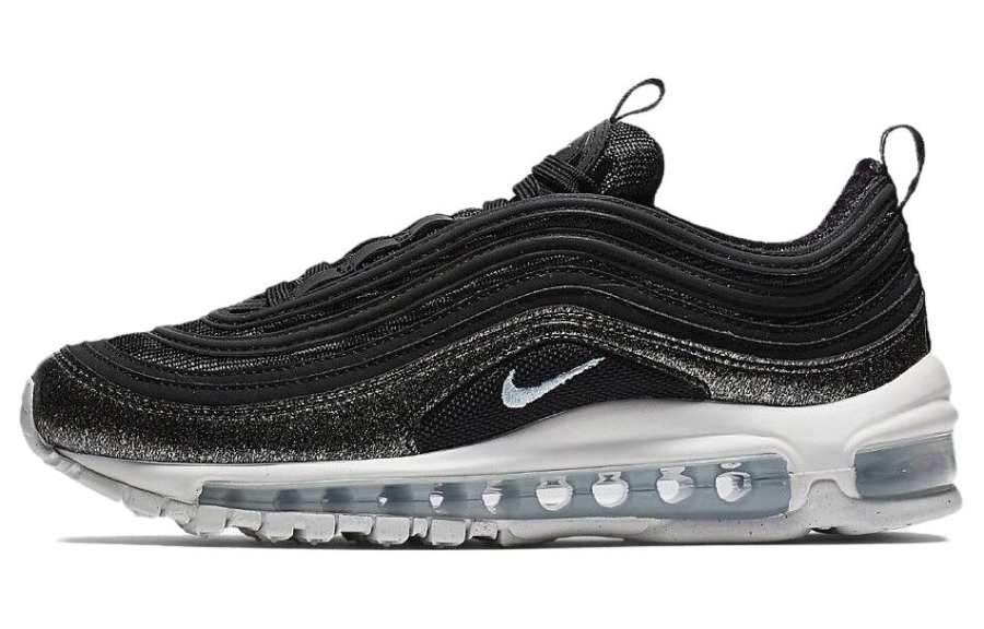 Nike Nike Air Max 97 Synthetic Leather Abrasion Resistant Low top Kids' Running Shoes Black Teenagers