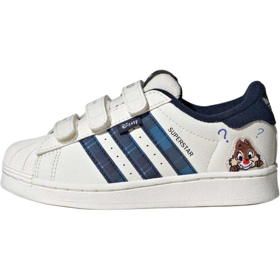 Adidas Originals x Disney SUPERSTAR Low top Kids' Skateboarding Shoes White Gray Kids'