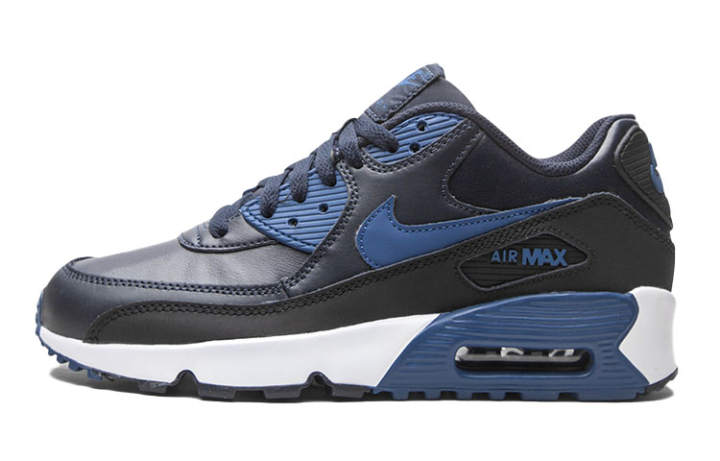 Nike Nike Air Max 90 Cushioning Abrasion Resistant Breathable Low top Running Shoes Blue Unisex