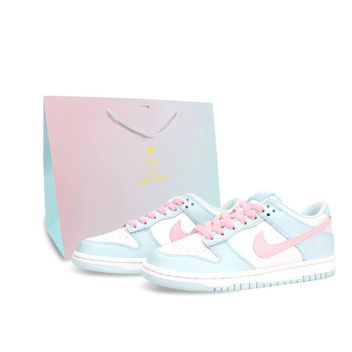 Nike Nike Dunk Sweet Kitten Leather Slip Resistant Cushioning Slip Resistant Cushioning Low top Kids' Skateboarding Shoes