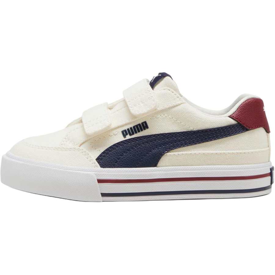 PUMA Abrasion Resistant Low top Skateboard Shoes Beige Blue Kids'