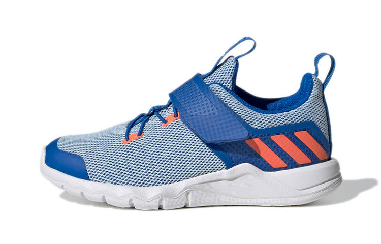 Adidas Adidas Rapidafle Wear resistant And Lightweight Low top Kids' Running Shoes Blue Orange Children Aged 3 7 Years Old