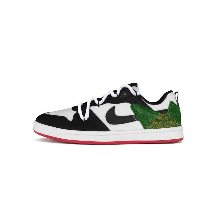 Nike Nike SB Alleyoop Mountains And Seas Tree Spirit Mesh Low top Skateboard Shoes Green Unisex