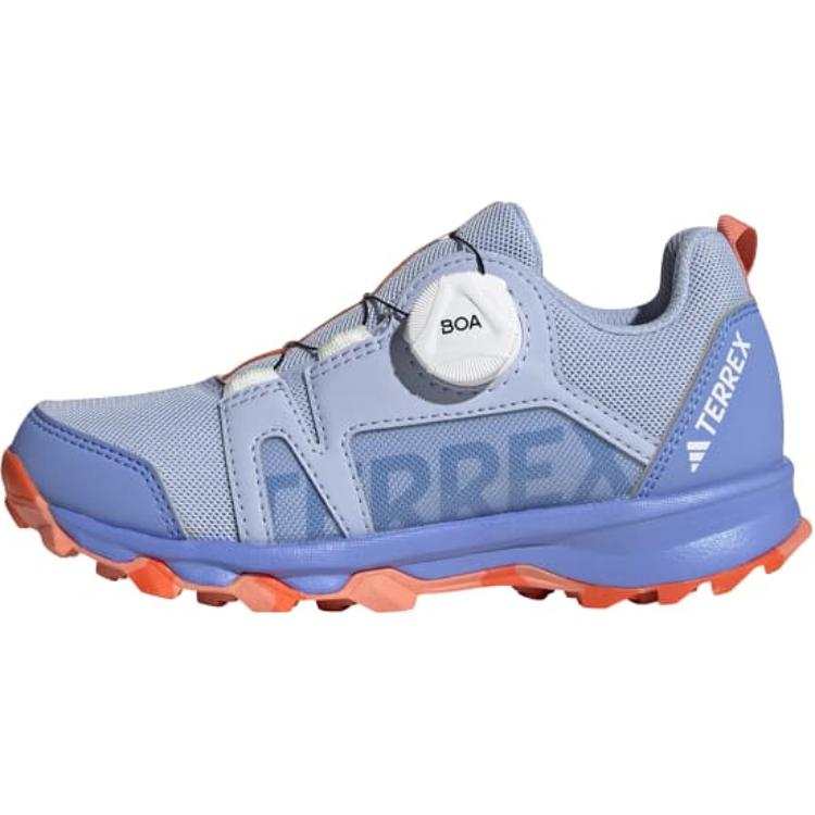 Adidas Adidas Terrex Agravic Slip Resistant Abrasion Resistant Low top Kids' Running Shoes Blue Orange White Kids'