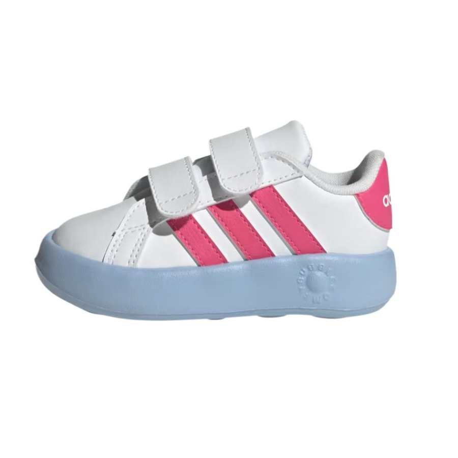 Adidas Adidas GRAND COURT Low top Casual Shoes Cloud White Pulsed Magenta Glow Blue Kids'