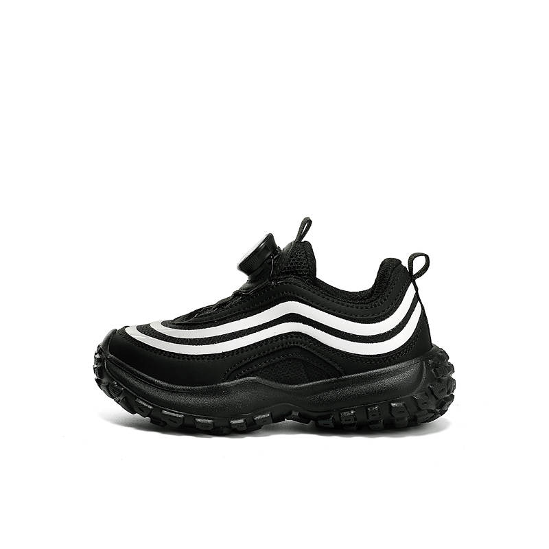 Jeep Abrasion Resistant Abrasion Resistant Low top Kids' Running Shoes Black White Kids'