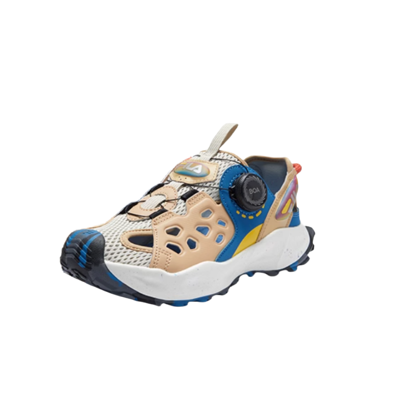 FILA KIDS BOA Slip Resistant Cushioning Low top Children's Sandals Champagne Brown Latte Brown Teenagers