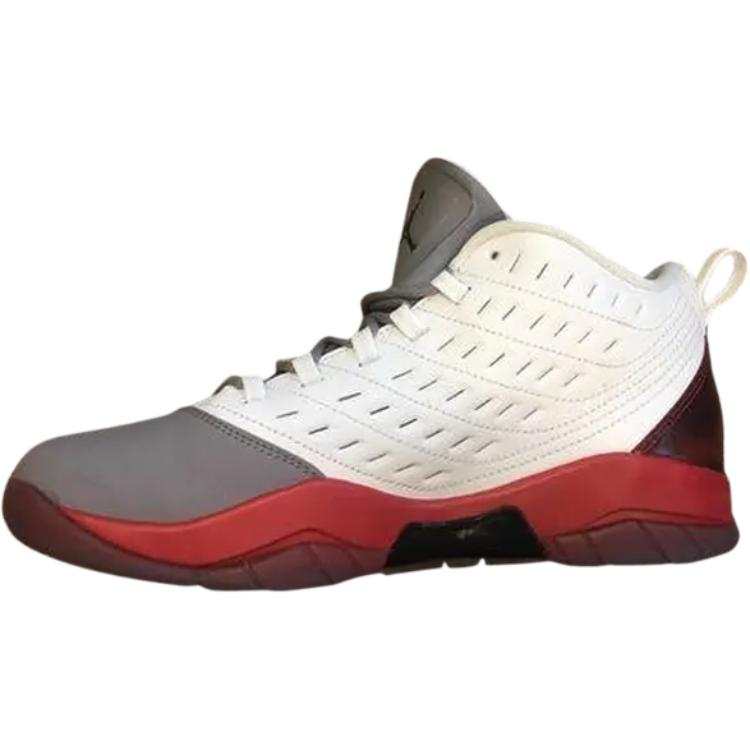 Jordan Jordan Velocity Mid top Children's Basketball Shoes White Gray Red Teenagers