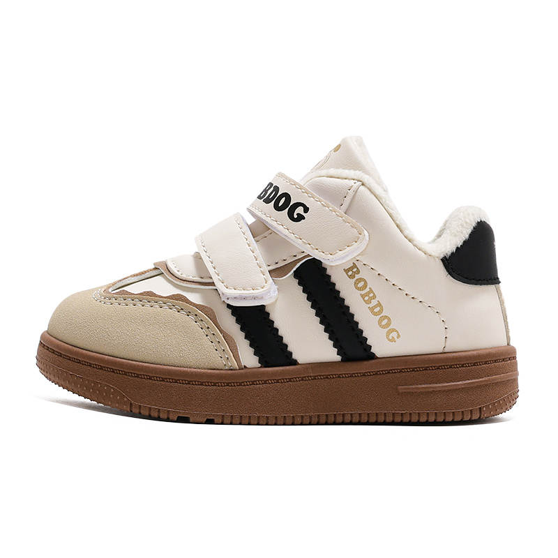 BOBDOG Synthetic Leather Thickened And Fleece Lined Fashion Individual Trendy Anti Kick Thermal Support