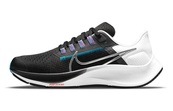 Nike Nike Air Pegasus 38 Black Metallic Silver GS