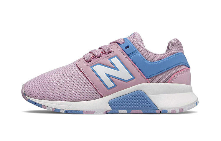 New Balance New Balance NB 247 Cushioning Abrasion Resistant Breathable Low top Kids' Running Shoes Pink Blue Kids'