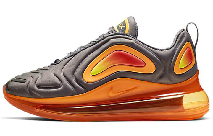 Nike Nike Air Max 720 Black Fuel Orange GS