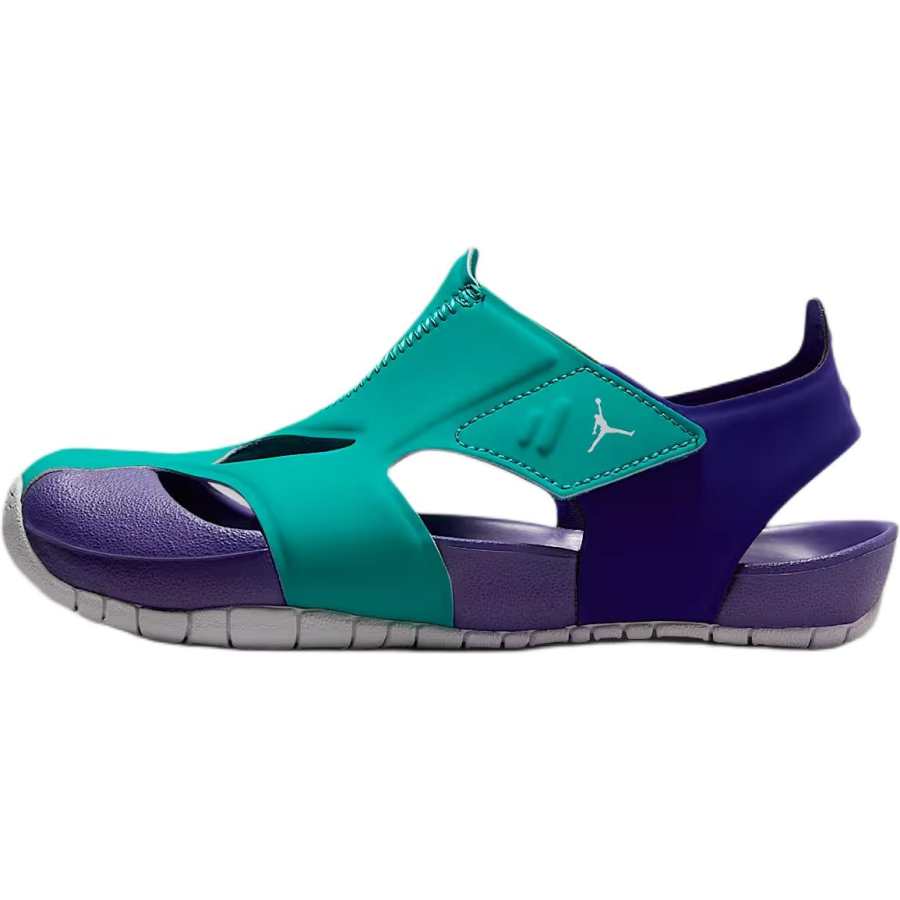 Jordan Jordan Flare Slip Resistant And Breathable Low top Children's Sandals Green Purple Children Aged 3 7 Years Old