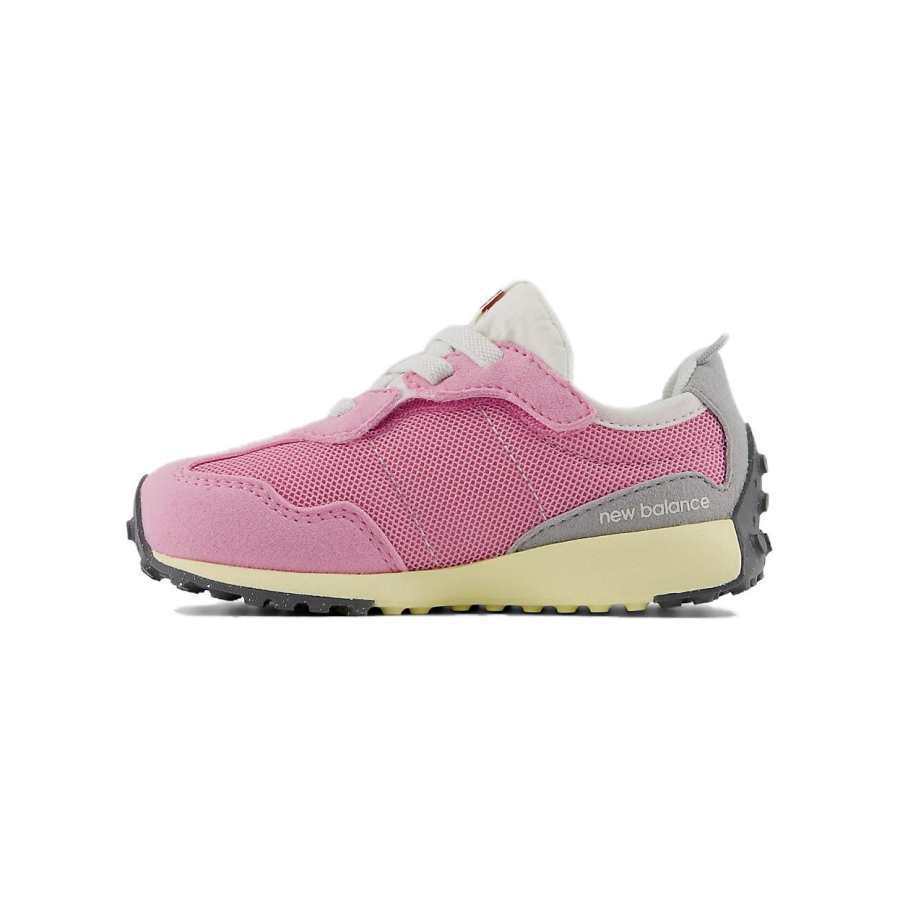 New Balance Baby New Balance NB 327 NEW B Hook & Loop Comfortable Low top Toddler Shoes Pink White