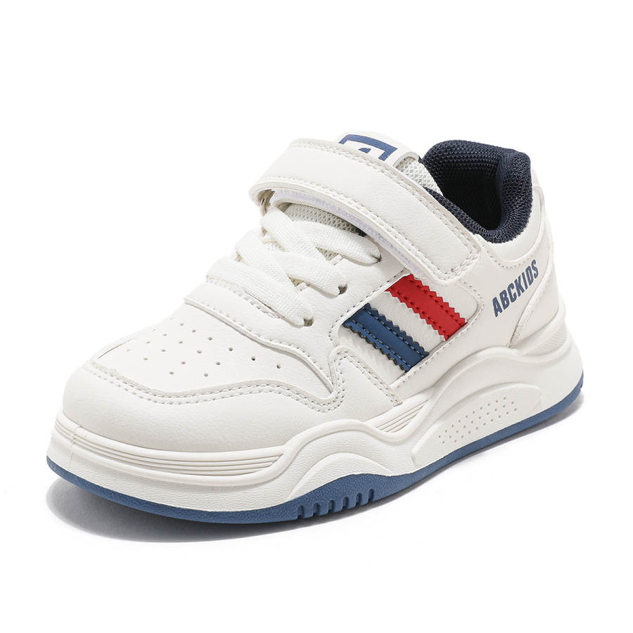 ABC KIDS Slip Resistant Rebound Lightweight Cushioning Kids' Skateboarding Shoes White Kids'