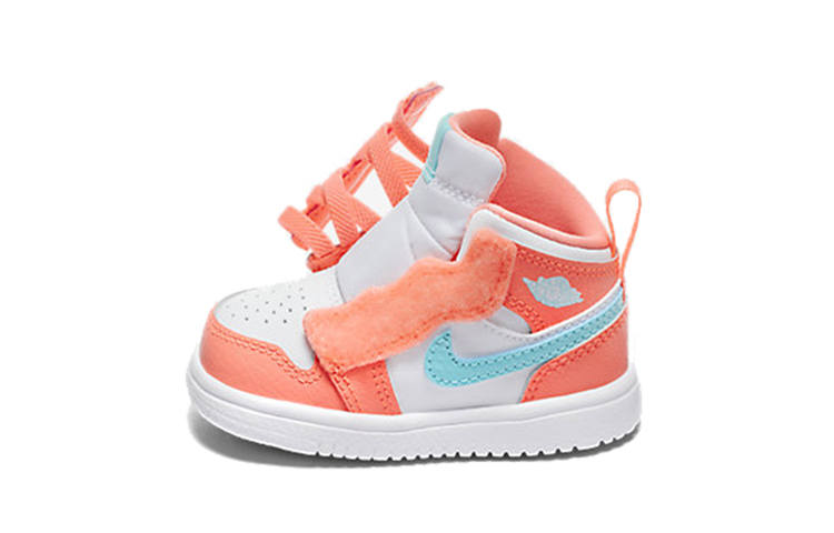 Jordan Jordan Air Jordan 1 Cushioning Support Mid top Toddler Shoes Sweet Orange Ice Cream Infant And Toddler