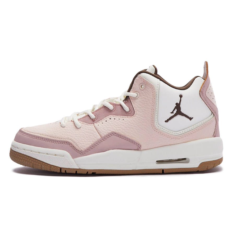 Jordan Jordan Courtside 23 Slip Resistant Slip Resistant Mid top Children's Basketball Shoes Pink Teenagers