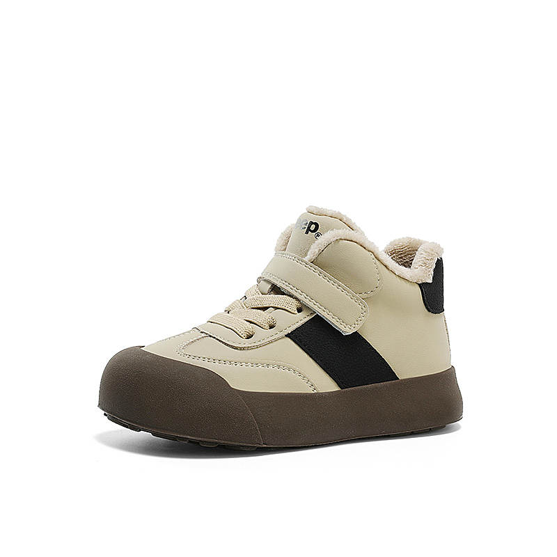 Jeep Abrasion Resistant Thermal Mid top Kids' Skateboarding Shoes Black Khaki Kids'