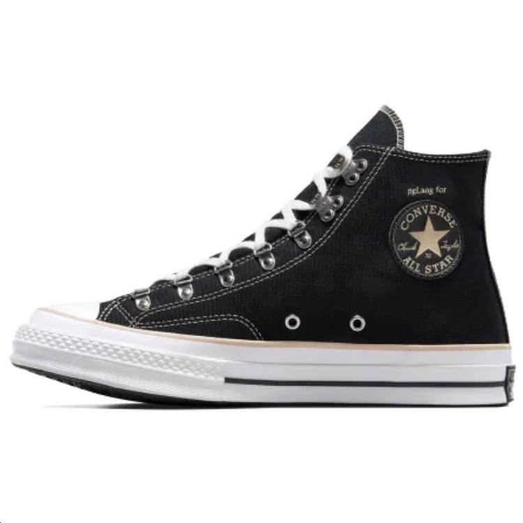 Converse x PgLang Chuck 70 Abrasion Resistant Abrasion Resistant High top Canvas Shoes Unisex Black Brown Pink