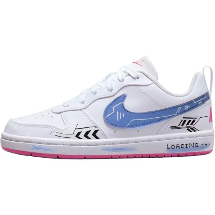 Nike Nike Court Borough Future Armor Leather Slip Resistant Abrasion Resistant Balance Low top Kids' Skateboarding Shoes
