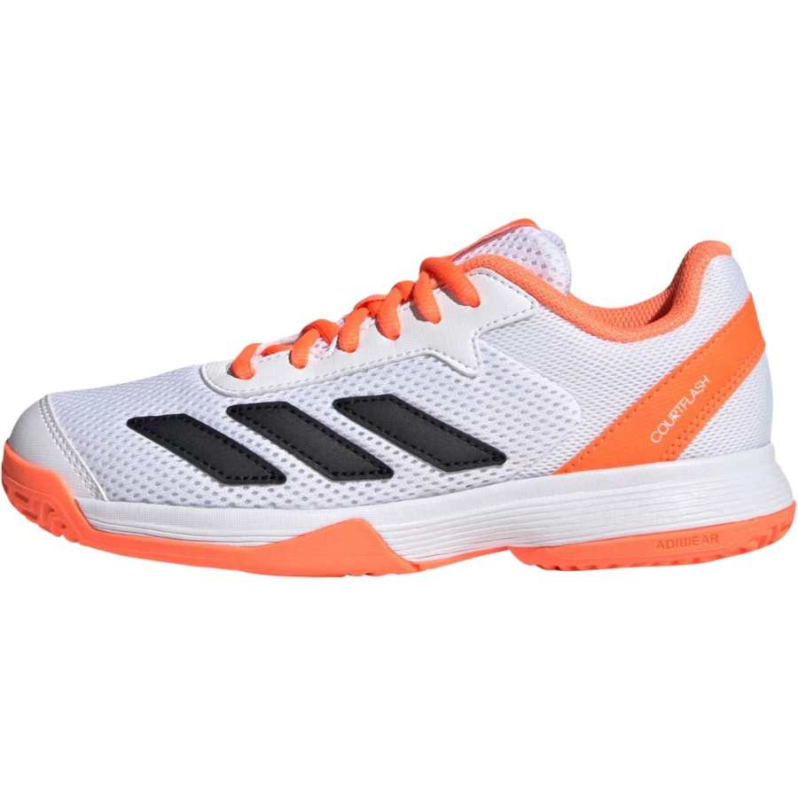 Adidas Adidas Courtflash Abrasion Resistant Breathable Abrasion Resistant Breathable Low top Training Shoes White/Orange Kids'