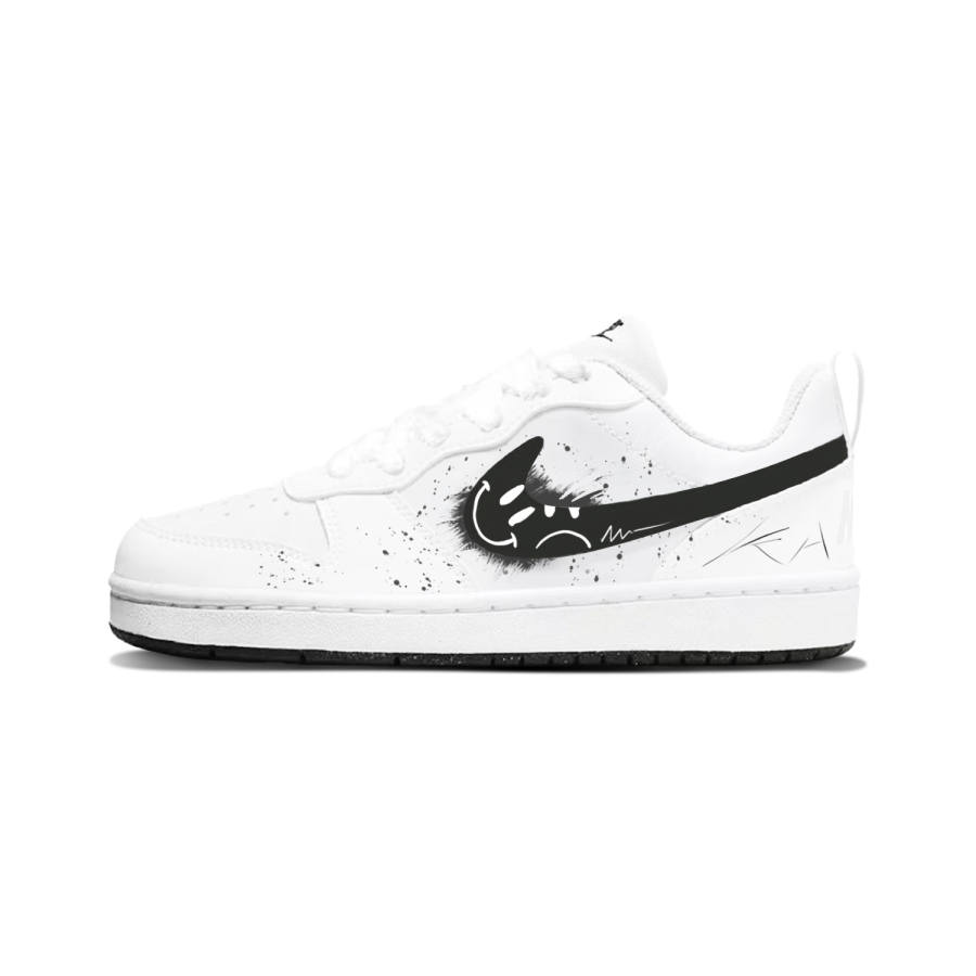 Nike Nike Court Borough Synthetic Leather Cushioning Abrasion Resistant Cushioning, Wear Resistant Low top