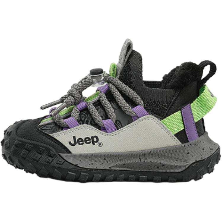 Jeep Mid top Kids Lifestyle Shoes Black White Kids'