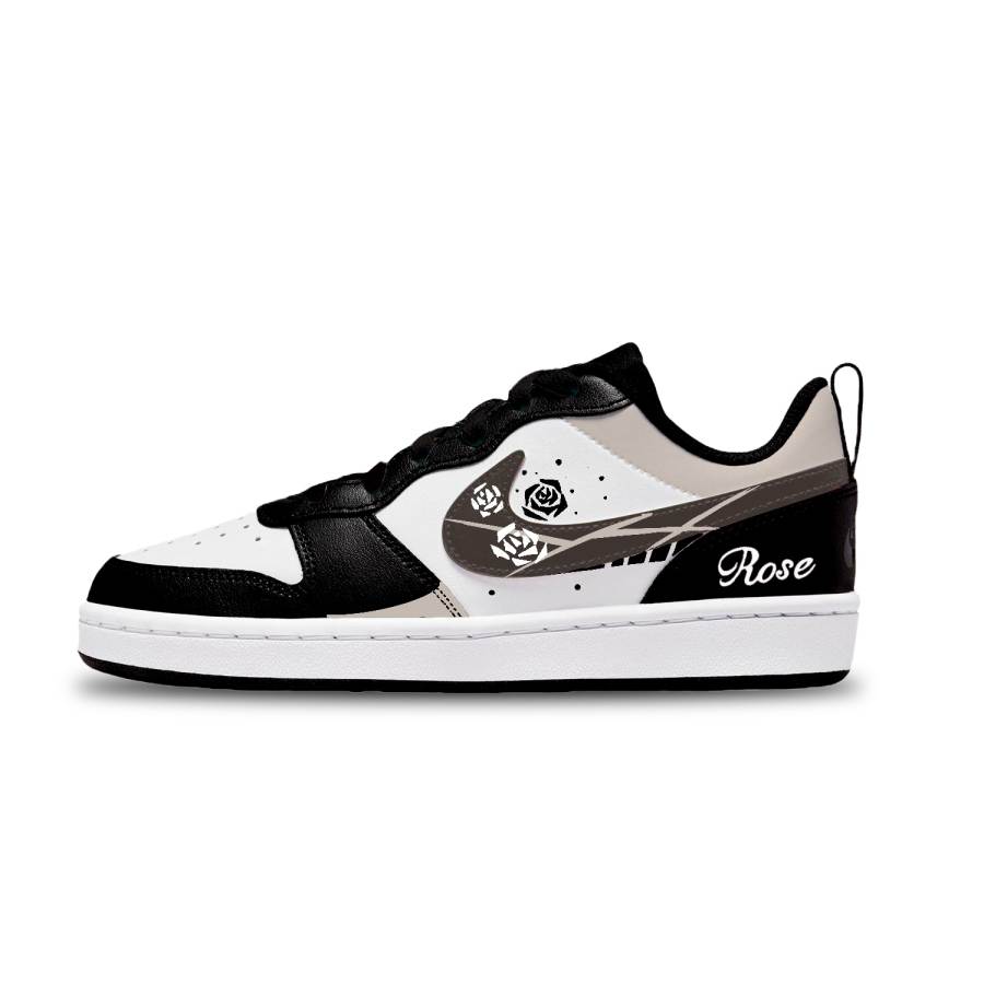 Nike Nike Court Borough Leather Abrasion Resistant Abrasion Resistant Low top Kids' Skateboarding Shoes Unisex